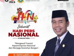 Anggota DPRD Sumut H Akhiruddin LC: Semoga Pers Tetap Semangat Songsong Perubahan