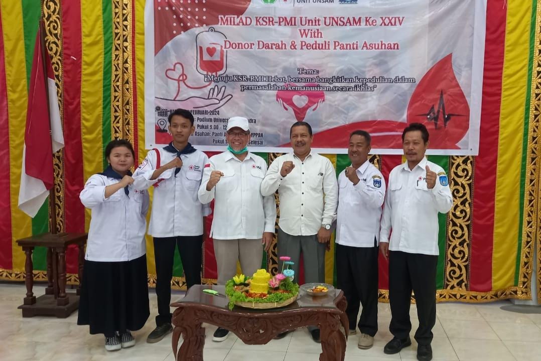 Donor Darah Dan Kunjungi Panti Asuhan Warnai Milad KSR PMI Unsam