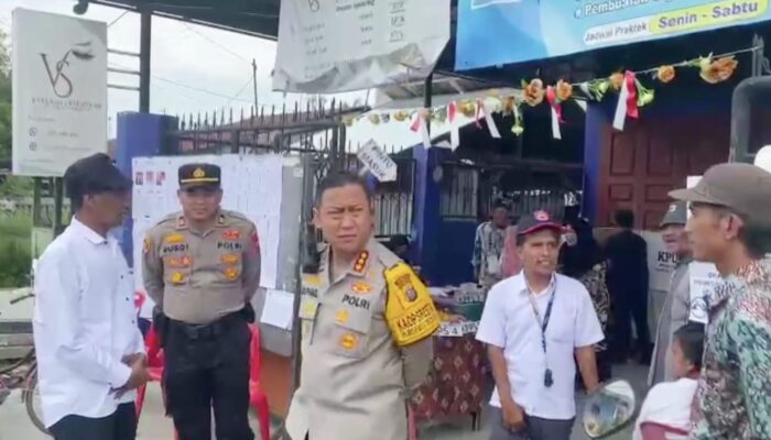Pemungutan Dan Penghitungan Suara Berlangsung Aman, KPPS Terimakasih Ke Polresta DS