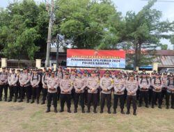 Kapolres Sabang Pimpin Apel Pelepasan Personel Pam TPS Pemilu 2024