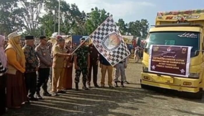 41 Truk Distribusikan Logistik Pemilu Di Aceh Tamiang