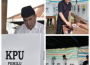 Pasangan AMIN Unggul Di TPS Bupati Dan Ketua DPRD Madina Mencoblos