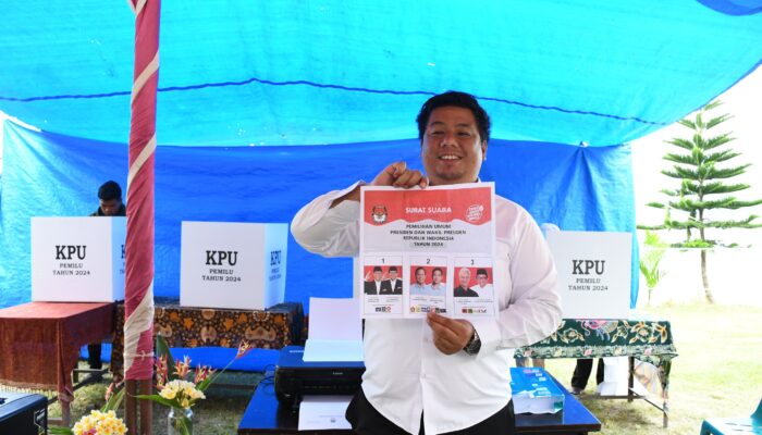 Prabowo-Gibran Unggul Di TPS Bupati Samosir 