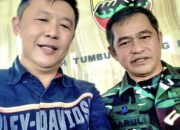 Tokoh Pemuda Sumut Handoko Hardjono saat bersama KASAD Jenderal TNI Maruli Simanjuntak. (Waspada/ist).