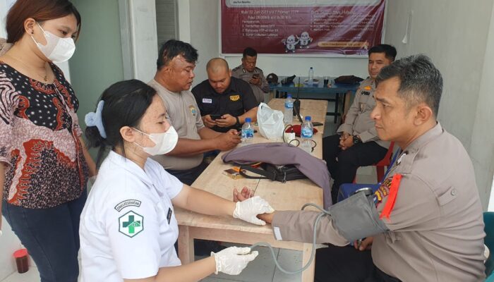 Dokkes Polres Nias Cek Kesehatan Personel Pam Pemilu Hingga Ke PPK