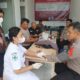 Tim Dokkes Polres Nias mendatangi personel yang bertugas sebagai pengamanan di sejumlah Gudang Logistik PPK Kecamatan di wilayah hukum Polres Nias untuk memastikan kondisi kesehatan mereka, Sabtu (17/2). Waspada/Ist