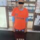 Pelaku S dan barang bukti.(Waspada/ist)