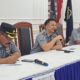 NAMPAK pejabat struktural di Lapas Klas II/A Labuhanruku, Kecamatan Talawi, Batubara mengikuti jalannya rapat pembentukan Panpel Peringatan Isra Mikraj. Waspada/Ist