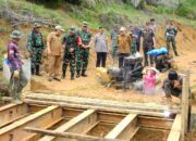 TMMD Ke-119 Bangun Jalan Penghubung Dua Desa Di Aceh Tamiang