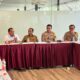 Pj Bupati Aceh Timur Ir Mahyuddin M.Si, menghadiri diskusi Koordinasi dan Sosialisasi Kegiatan Pengamanan Khusus Eksternal Objek Vital Nasional Wilayah Kerja Blok A PT Medco EP Malaka di Hotel The Royal Idi Rayeuk, Selasa (20/2). Waspada/Ist.