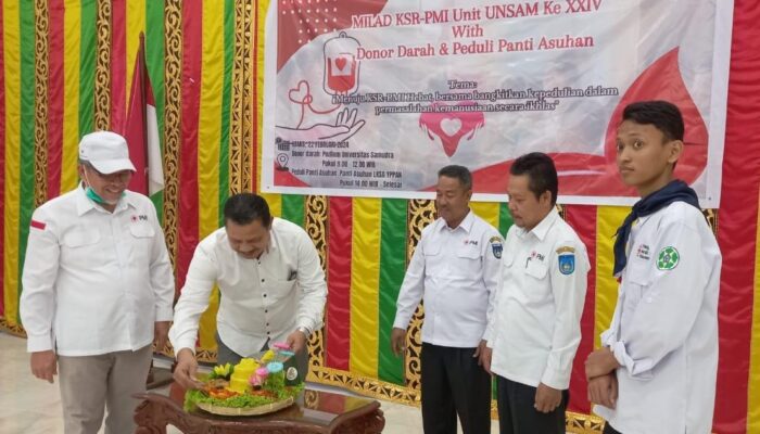 Donor Darah Dan Kunjungi Panti Asuhan Warnai Milad KSR PMI Unsam