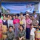 Tim Horas Fisika Mahasiwa Universitas HKBP Nommensen Medan, Prodi Pendidikan Fisika saat melaksanakan program pegabdian kepada masyarakat melalui Progam Innovillage 2023 di Huta Untejungga, Desa Lumban Silintong, Kecamatan Pagaran, Taput. Waspada/ist