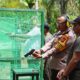 Kapolres Nias, AKBP, Revi Nurvelani saat mengikuti Shooting For Peace bertempat di Sawakete Afulu bersama Forkopimda Nias Utara, Sabtu (24/2). Waspada/Ist
