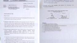 Surat penolakan PSU dari Partai Golkar Kab Simeulue. Waspada/Ist