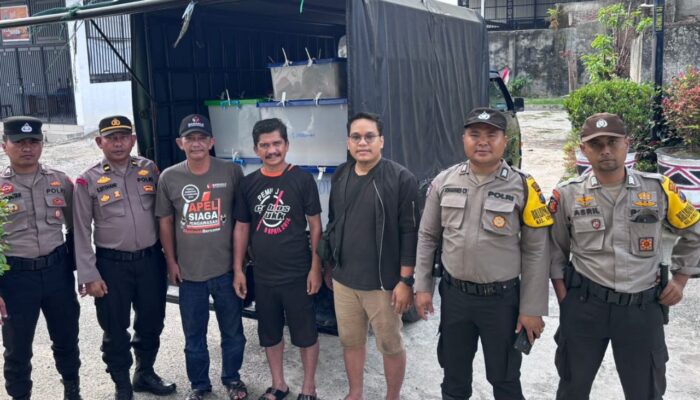 Rekapitulasi Hasil Pleno PPK Siantar Marihat Usai, Polres Pastikan Logistik Aman