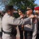 Kegiatan Upacara Korp Raport Kenaikan Pangkat Pengabdian Personel Polres Langkat jajaran Polda Sumut berlangsung dengan khidmat, Senin (5/2/2024). Waspada/ist 