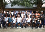 Danlanal TBA Jalin Silaturahmi Dengan Wartawan