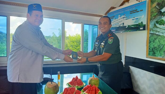 Dandim 0110/Abdya Silaturrahim Dengan Abu Dayah Manyang Puskiyai Aceh