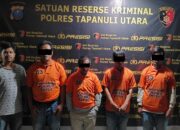 4 Terduga Pelaku Pencurian Alat Berat Ditangkap Polres Taput