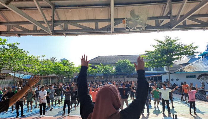 Pelihara Kebugaran Tubuh, WBP Lapas Labuhanruku Rutin Olahraga