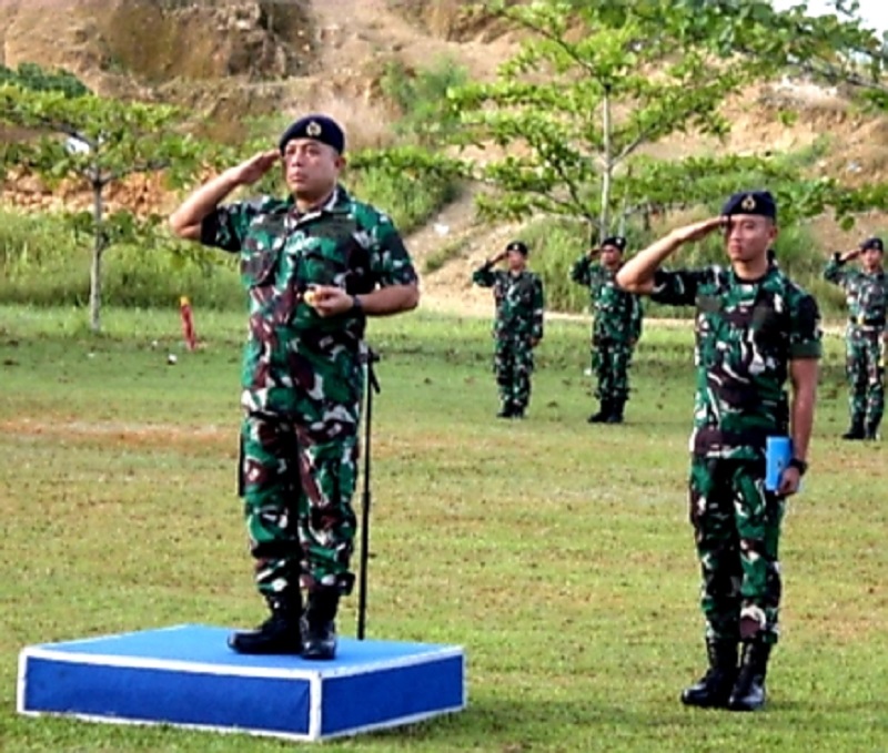 Danlanal Nias, Kol. Laut (P) Wishnu Ardiansyah menegaskan agar seluruh prajurit TNI AL Lanal Nias menjaga netralitas pada pelaksanaan Pemilu 2024, Senin (5/2) Waspada/Ist