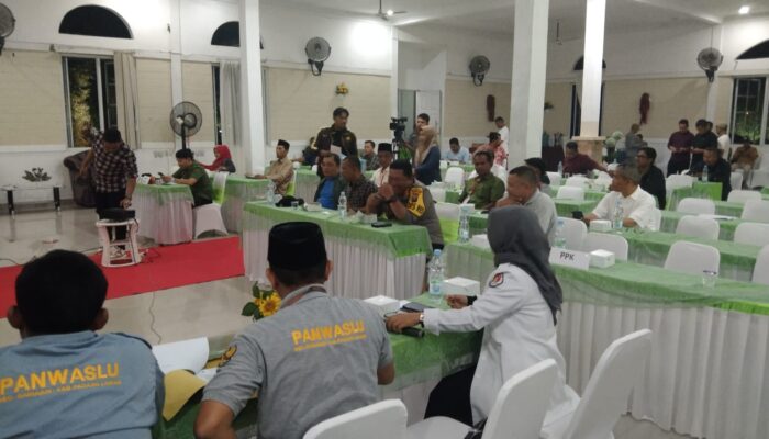 Pj Bupati Palas Pantau Pleno Terbuka Hasil Rekapitulasi Perhitungan Suara