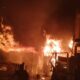 Lopo Sipange di Jalan Kenanga Kota Padangsidimpuan terbakar pada Selasa (27/2/2024) malam. (Waspada/Ist)