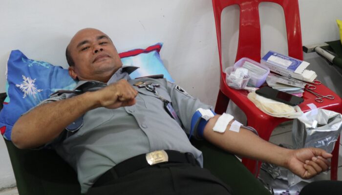 Rutan Tarutung Donor Darah Partisipasi HUT-78 Persit KCK