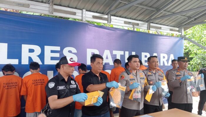 Polres Batubara Gulung Belasan Pengedar Dan Pengguna Narkoba