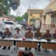 Kapolres Batubara AKBP Taufiq Hidayat Thayeb didampingi Wakapolres Kompol Imam Alriyuddin Kasat Reskrim AKP Irvan Mochammad Nur Alireja dan Kapolsek sejajaran.(Waspada/Agusdiansyah Hasibuan)