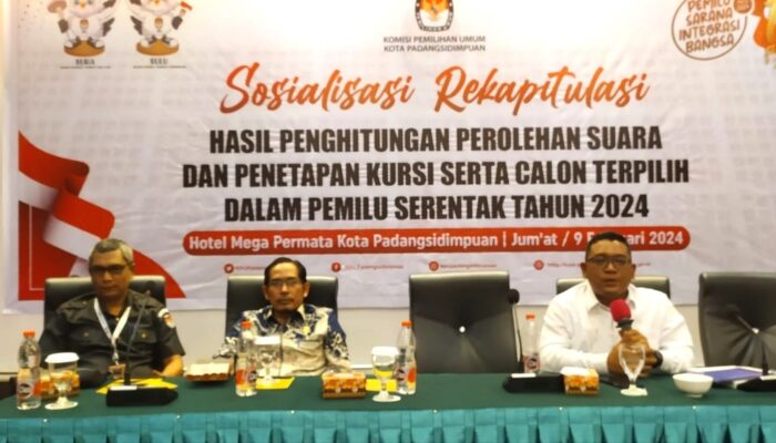 KPU Padangsidimpuan Sosialisasikan Proses Penetapan Kursi Dan Calon Terpilih Pemilu 2024