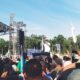 Capres Prabowo Subianto saat menyampaikan orasinya. (Waspada/Edward Limbong).