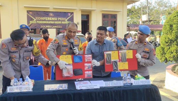 Ambulans Bawa Sabu, Tiga Pria Diamankan Polres Langsa
