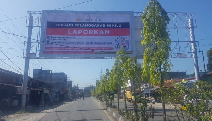 APK Dibersihkan, Imbauan Laporkan Pelanggaran Pemilu Dipasang