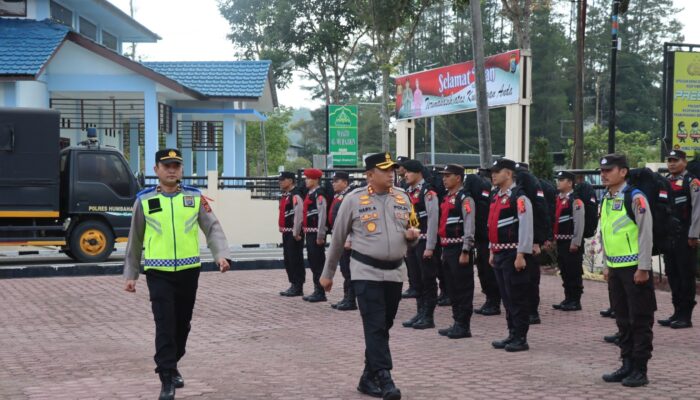 Polres Humbahas Kerahkan Kekuatan Penuh Amankan Pemilu