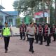 KAPOLRES Humbahas, AKBP Hary Ardianto saat apel barisan pasukan pengamanan Pemilu. Waspada/Ist