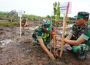 Kodim Aceh Tamiang Bersama Forkopimda Tanam Mangrove