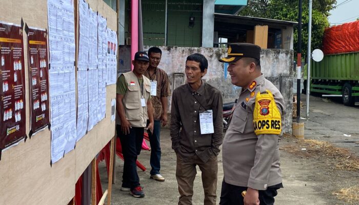 Kapolres Langkat Cek Langsung Pengamanan Di TPS