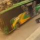 REKAMAN CCTV bus menabrak pengendara sepeda motor hingga tewas di Jl. Sisingamangaraja, Medan Kota, Selasa (13/2). Waspada/Ist