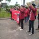 PESERTA aksi dari Dewan Pimpinan Daerah Ikatan Mahasiswa Muhammadiyah Sumatera Utara (DPD IMM), kembali mendatangi Mapoldasu Jl SM Raja Medan, Selasa (13/2). Waspada/ist