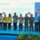 KAJARI Medan Muttaqin Harahap (empat kanan) saat menghadiri Ground Breaking Pekerjaan Fisik Sarana dan Prasarana Pendukung Stadion Teladan & Proyek Rehabilitasi dan Renovasi Stadion Teladan Medan, Selasa (6/2). Waspada/ist