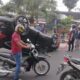 MOBIL jenis SUV terguling di badan Jalan Katamso, Medan, Jumat (9/2/2024). Waspada/Ist