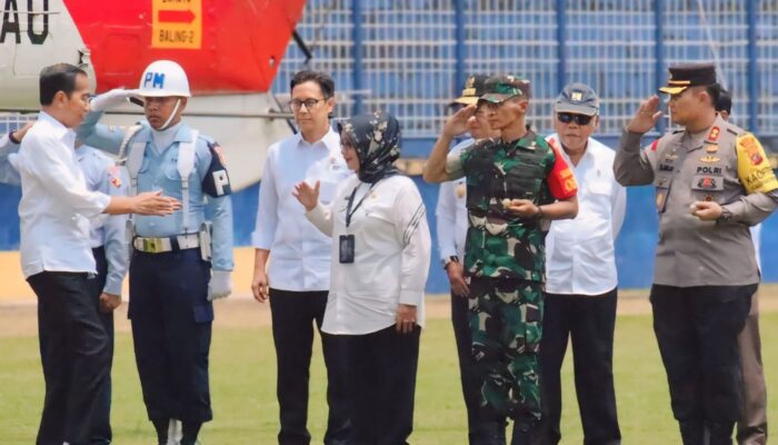 Plt. Bupati Dampingi Presiden Jokowi Tinjau Harga Pangan Di Pasar Glugur Rantauprapat