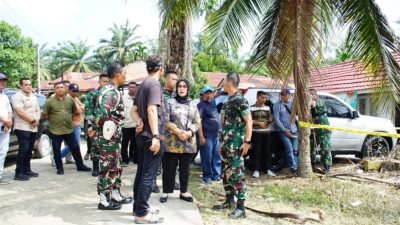 Plt. Bupati Bersama Dandim 0209/LB Tinjau Rumah Warga Yang Ludes Terbakar