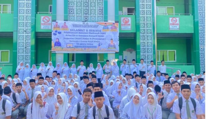 MAN Binjai Gelar Assesmen Madrasah Untuk Siswa Kelas XII