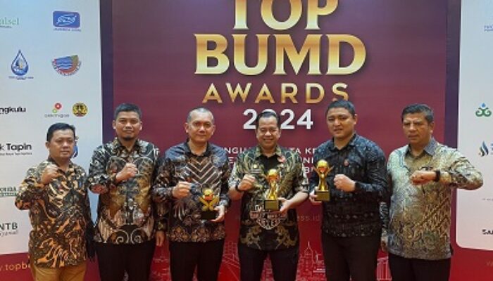 Dirut Perumda Tirtanadi Raih Top CEO BUMD Dan BUMD Awards 2024