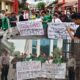 PULUHAN Anggota Himpunan Mahasiswa Ikatan Keluarga Labuhanbatu Raya (HM IKLAB RAYA) melakukan aksi unjuk rasa mendesak Polda Sumut dan Kejaksaan Tinggi Sumatera Utara untuk mengusut tuntas indikasi pungutan liar (Pungli) di lingkungan Dinas Pendidikan Sumut yang di duga melibatkan Sekretaris Dinas Pendidikan Sumut, Senin (25/3/2024). Waspada/Ist