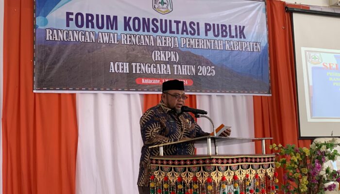 Pj Sekda Buka Rapat Forum Konsultasi Publik RKPK Agara 2025