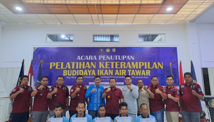 Kalapas Labuhan Ruku Tutup Pelatihan Budidaya Ikan Air Tawar