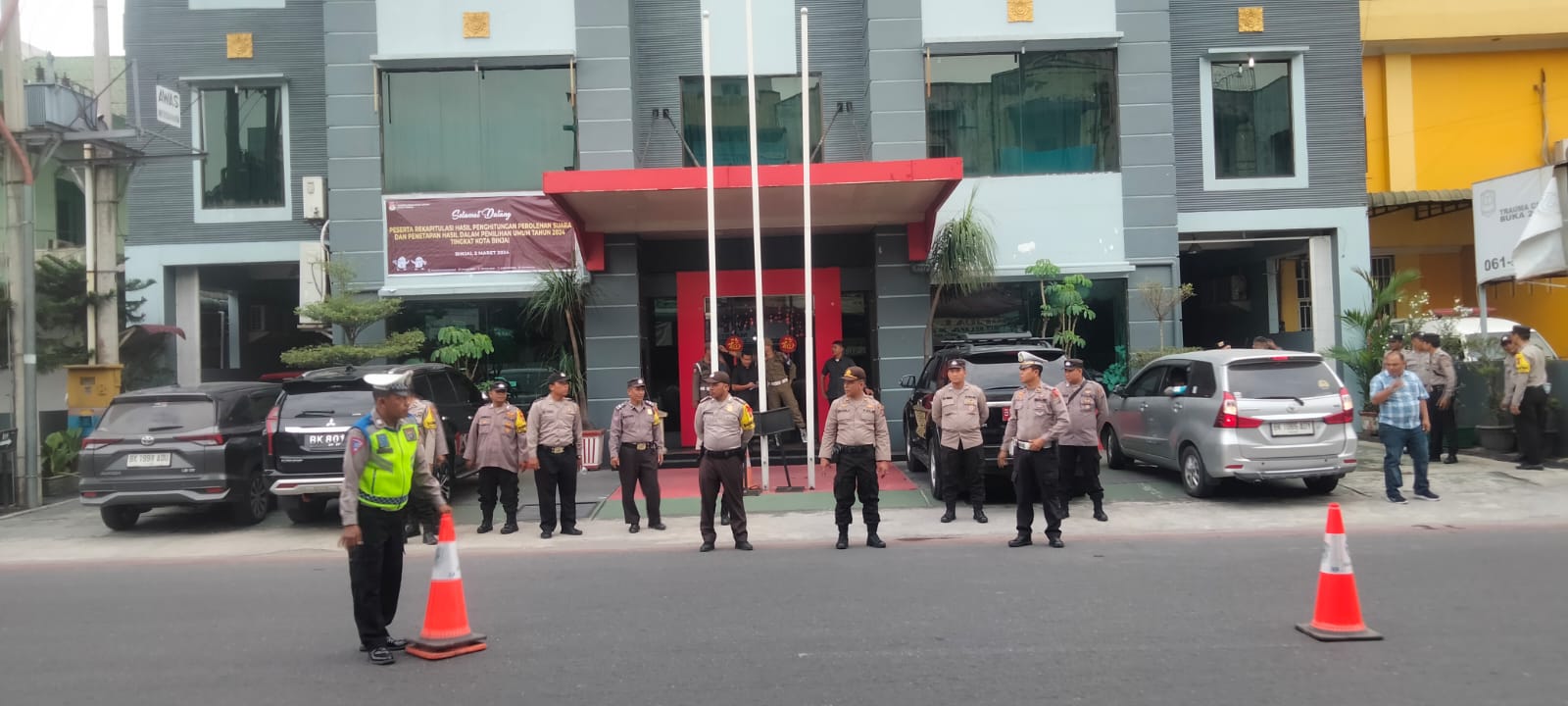 Polres Binjai Amankan Penghitungan Suara Pemilu 2024